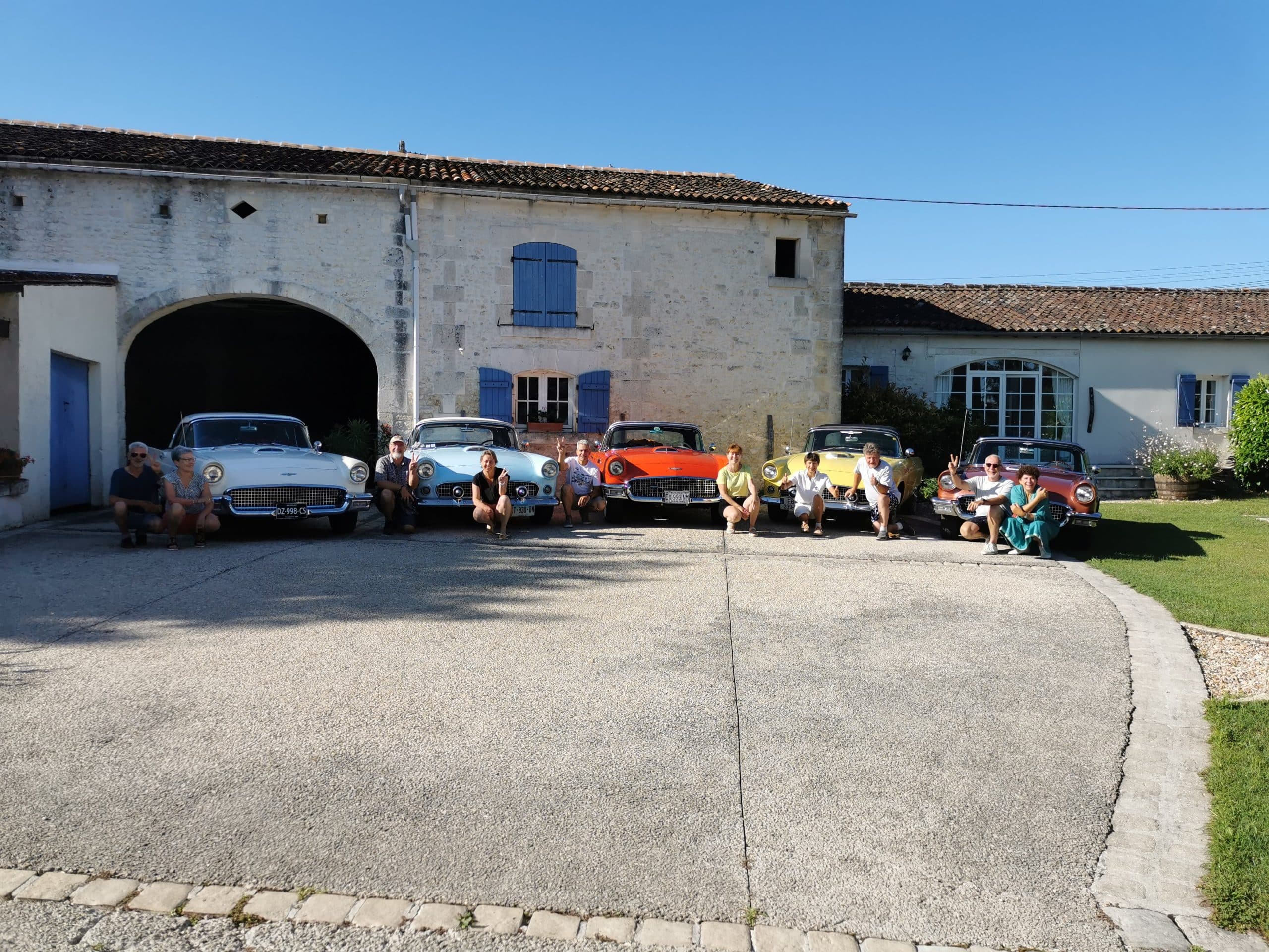 Ford Thunderbirds classic car club stay at L'Ancienne Distillerie
