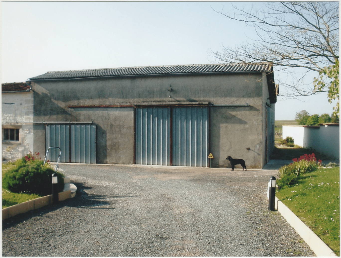 before the gite Rémy Martin, the building was a working grape press room